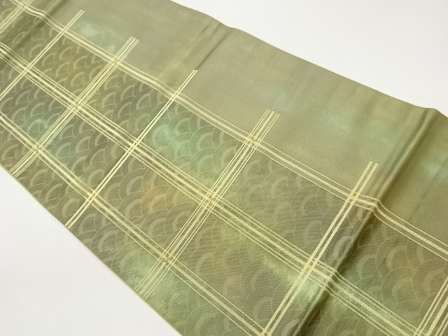 JAPANESE FUKURO OBI / WOVEN GRID